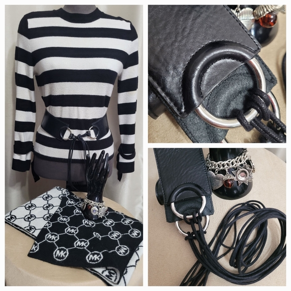 Leather Belt / O/S - Picture 3 of 7